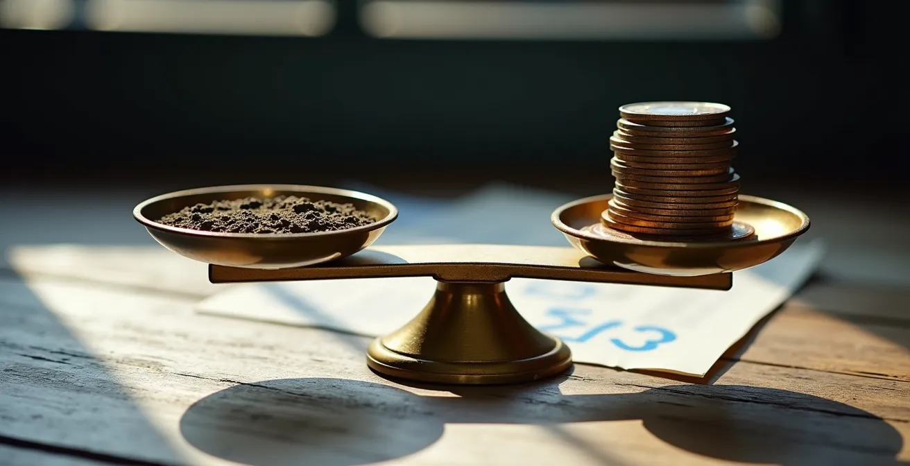 Calculator en documenten met kostenberekening offroad boetes